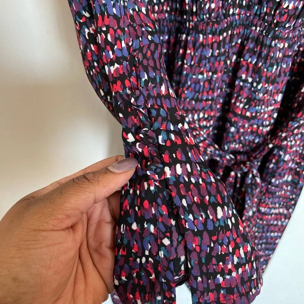 DR2 Multicolor Dotted Tie Front Dress - Size S - Picture 5 of 16